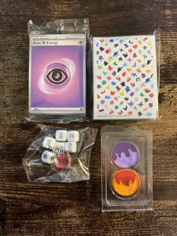 Pokemon Scarlet/Violet 151 ETB Accessories. Sleeves, Dice, Tokens, 45 Energy - Image 3