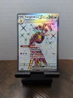 Pokemon TCG Temporal Forces Farigiraf ex Ultra Rare Holo 194/162 - Image 1