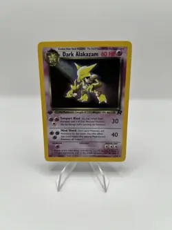 Pokemon TCG 1st Edition Dark Alakazam 1/82 Team Rocket Holo Rare Vintage - NM - Image 1