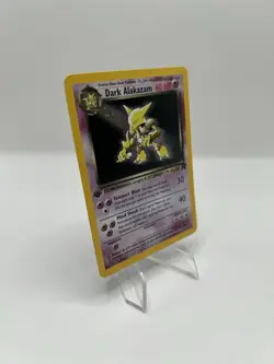 Pokemon TCG 1st Edition Dark Alakazam 1/82 Team Rocket Holo Rare Vintage - NM - Image 4