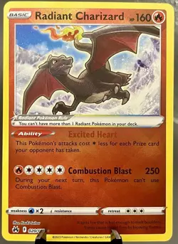 Radiant Charizard 20/159 Crown Zenith Ultra Rare Holo Pokemon TCG NM - Image 1