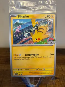 Pikachu Promo 2024 World Championships SVP EN 190 Pokemon Worlds SEALED PROMO - Image 1
