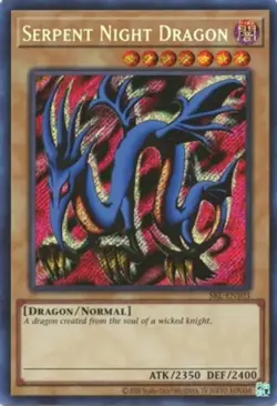 Near Mint, English Yu Gi Oh Serpent Night Dragon - SRL-EN103 - Secret Rare - Unl - Image 1