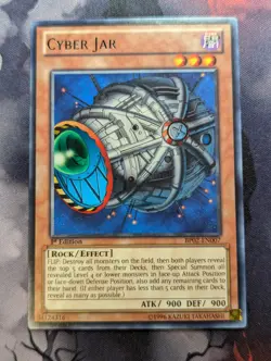 Yu-Gi-Oh! TCG Cyber Jar BP02-EN007 1st Edition Black Rare NM/VLP - Image 1