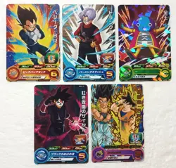 Lot of 5 Japanese Dragon Ball Super Dragonball Heroes TCG Promo Card Set - Image 1