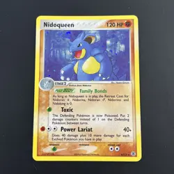 Pokemon Card Nidoqueen 9/112 EX-FireRed & LeafGreen Holo Rare - Image 1