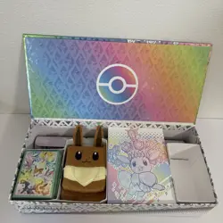 NEW Prismatic Evolutions Premium SPC Playmat, Deck Box, Sleeves, NO CARDS/PACKS - Image 1