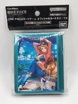 One Piece Card Game Bandai Official Card Sleeves Nami Japanese New Fast Ship - Image 1