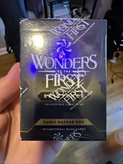 Wonders of the First CCG Kickstarter Early Backer Box 70 Cards SEALED - Image 1