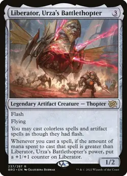 Liberator, Urza's Battlethopter - The Brothers' War Promos | MTG Card - Image 1