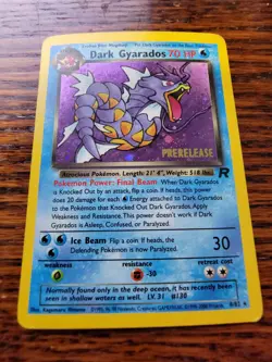 Dark Gyarados 8/82 Holo Team Rocket Prerelease Promo Pokemon Card - PL! - Image 1