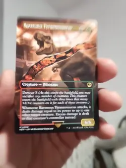 Ravenous Tyrannosaurus (Borderless) - MTG - Card #0018 - REX - Image 1