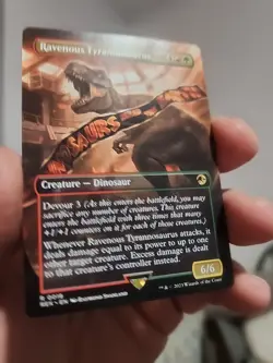 Ravenous Tyrannosaurus (Borderless) - MTG - Card #0018 - REX - Image 2