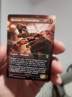 Ravenous Tyrannosaurus (Borderless) - MTG - Card #0018 - REX - Image 3