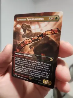 Ravenous Tyrannosaurus (Borderless) - MTG - Card #0018 - REX - Image 4