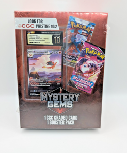 Pokemon Mystery Gems 1 CGC Graded Card & 1 TCG Booster Pack - New Sealed Box - Image 3