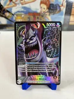 Gecko Moria OP06-080 Leader (Alt Art) Wings of the Captain One Piece TCG Card - Image 1