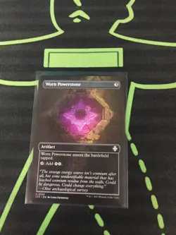 MTG Magic The Gathering Worn Powerstone Borderless Artifact Commander - Image 1