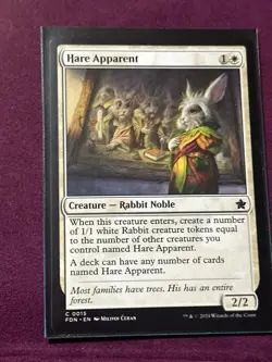 MTG Hare Apparent - NM Foundations - Image 1
