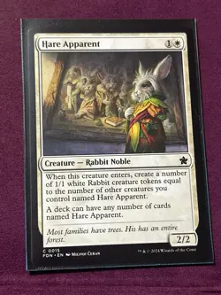 MTG Hare Apparent - NM Foundations - Image 2