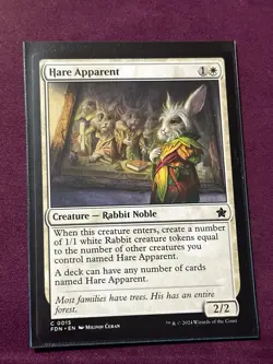 MTG Hare Apparent - NM Foundations - Image 3