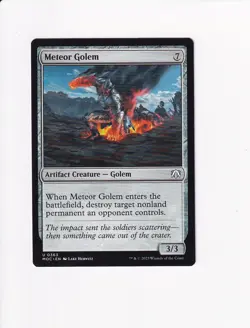 2023 MTG MAGIC COMMANDER: MARCH OF THE MACHINE METEOR GOLEM - Image 1