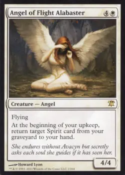 2X ANGEL OF FLIGHT ALABASTER 2/264 INNISTRAD MTG MAGIC LP X2 (yourdeckbuilder) - Image 1