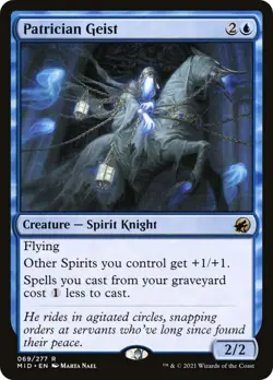 PATRICIAN GEIST X 4 N/M INNISTRAD MIDNIGHT HUNT MAGIC THE GATHERING - Image 1