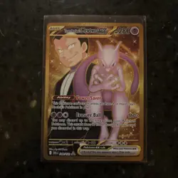 Pokemon Mewtwo EX Team Rockets 240/182 Gold Rare 2025 TCG Destined Rivals - Image 1