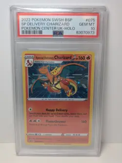 Pokemon Special Delivery Charizard SWSH075 Promo PSA 10 Sword & Shield Promo - Image 2