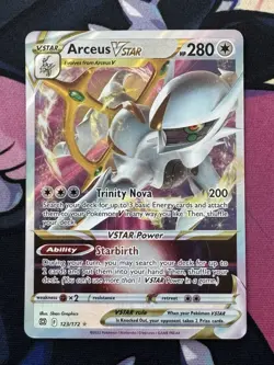 Pokemon TCG Arceus VSTAR Sword & Shield: Brilliant Stars 123/172 Holo Ultra Rare - Image 1