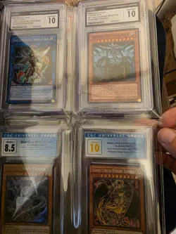 binder lot of graded yugioh slabs bulk psa and cgc - Image 2
