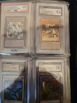 binder lot of graded yugioh slabs bulk psa and cgc - Image 3