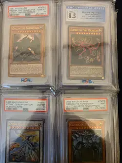 binder lot of graded yugioh slabs bulk psa and cgc - Image 4