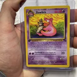 Slowbro 43/62 Uncommon 1st Edition Fossil Pokemon Card NM/MT Pokemon WOTC TCG - Image 1
