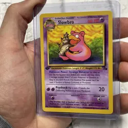Slowbro 43/62 Uncommon 1st Edition Fossil Pokemon Card NM/MT Pokemon WOTC TCG - Image 2