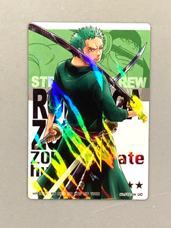 Roronoa zoro - F02-04 UC - One Piece AR Carddass Formation Card Japanese - Image 1