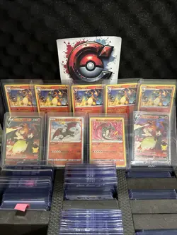 Pokemon Tcg Charizard Trading Card Lot 9 Nm Condition - Image 1