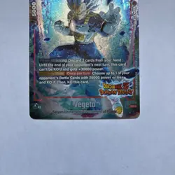 Vegeta Dokkan Battle Alternate Art SR Foil Dragon Ball Super ccg card game - Image 4