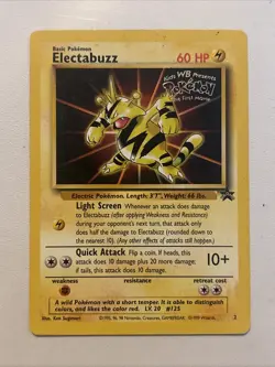 Pokemon TCG Electabuzz Black Star Promo #2 Stamped Regular Card - Image 1