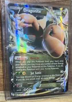 Pokemon TCG Dragonite EX Ultra Rare Holo Card 74/111 XY Furious Fists - Image 1