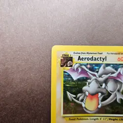 Aerodactyl 1/62 Pokemon Fossil Holo Rare Card - MP - Image 2
