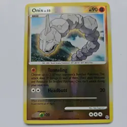 Onix 92/130 Common Diamond and Pearl Reverse Holo Pokemon Card - Image 1