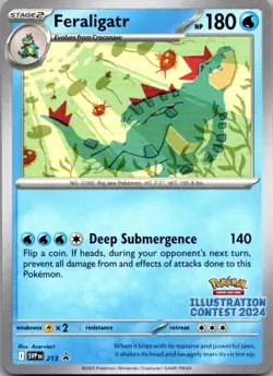 Feraligatr - (Illustration Contest 2024) Scarlet & Violet Promo Cards 213 - Image 1