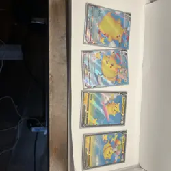 Surfing Pikachu & Flying Pikachu V & Vmax 4 Card Set Pokemon TCG Celebrations NM - Image 1