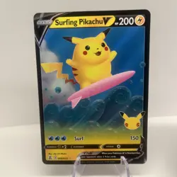 Surfing Pikachu & Flying Pikachu V & Vmax 4 Card Set Pokemon TCG Celebrations NM - Image 2