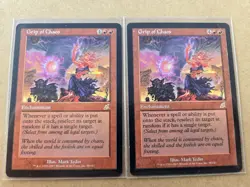 MTG 2x Grip of Chaos Scourge Regular, Scourge, Never Played, NEAR MINT. 98/143 - Image 1