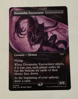 MTG Doomsday Excruciator Borderless - Duskmourn: House Of Horror LP - Image 1