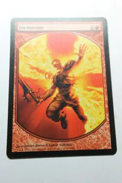 MTG Incinerate x1- Textless-Magic Player Rewards 2008-Lightly Played - Image 1