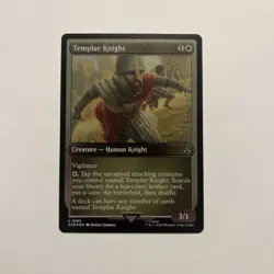 MTG Templar Knight #0183 Foil Etched Uncommon UB: Assassin’s Creed - Image 1